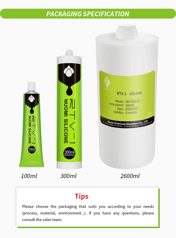 Fast Curing RTV-1 Silicone Adhesive